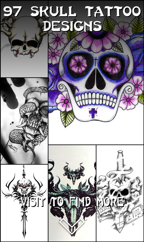 97 Skull Tattoo Designs