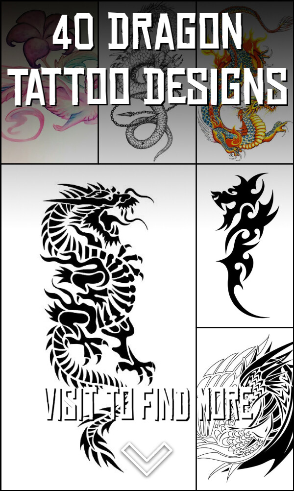 40 Dragon Tattoo Designs