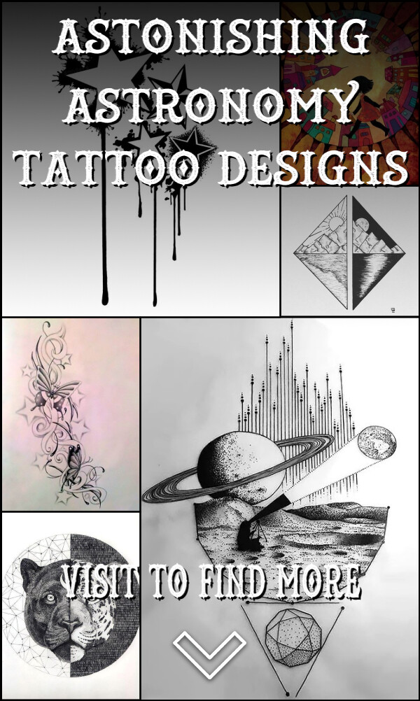 46 Astonishing Astronomy Tattoo Designs