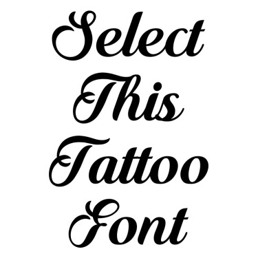 Quincho Script Tattoo Font