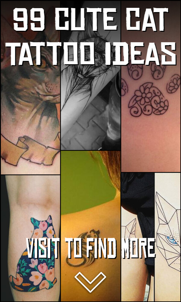 99 Cute Cat Tattoo Ideas