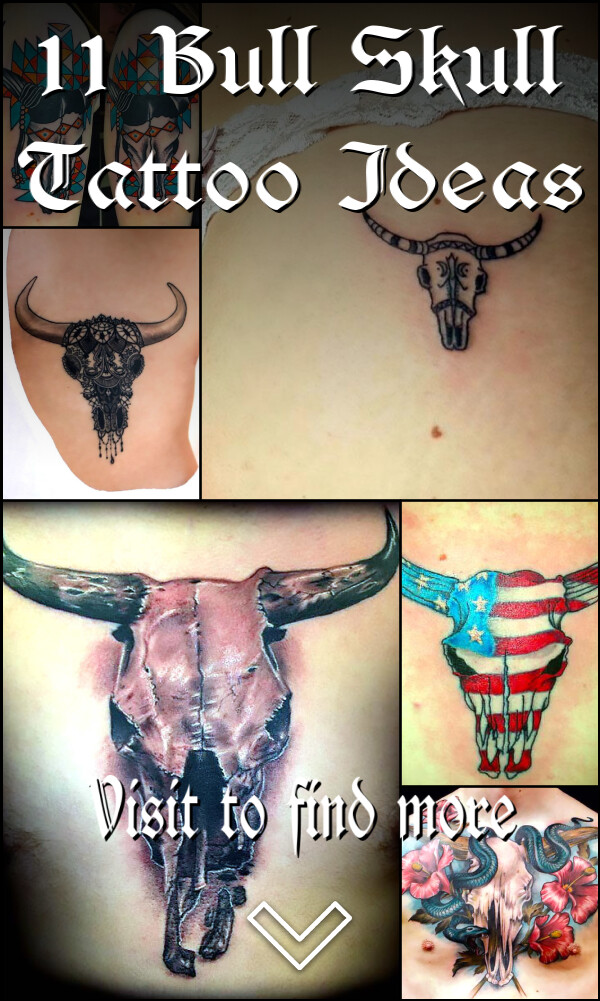 11 Bull Skull Tattoo Ideas