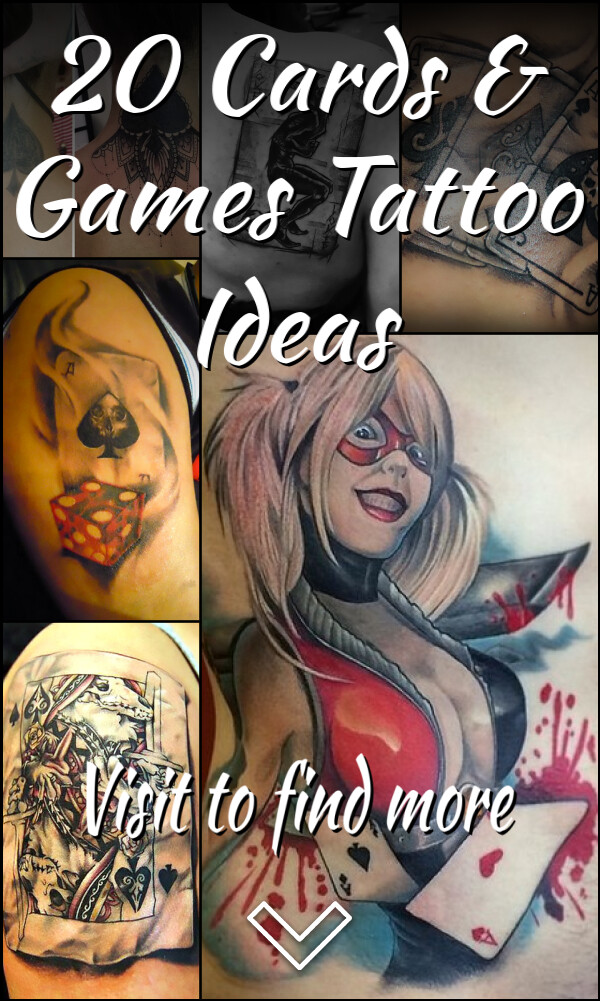 20 Cards & Games Tattoo Ideas