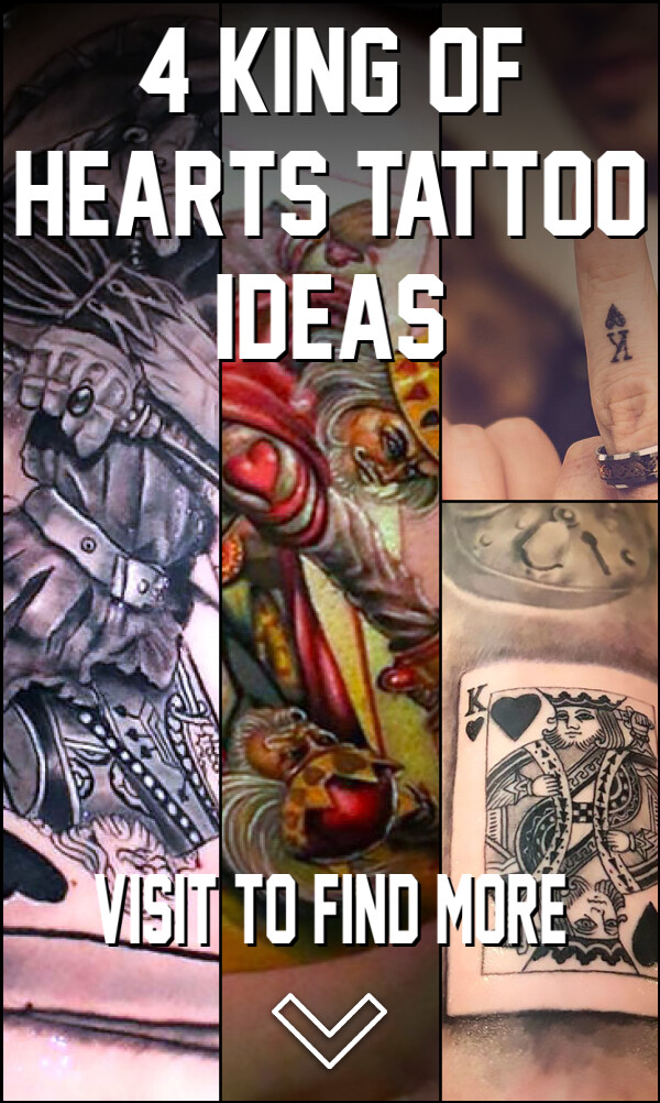 4 King of Hearts Tattoo Ideas