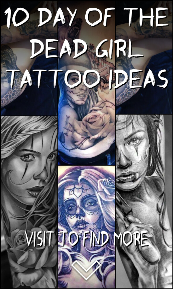 10 Day of the Dead Girl Tattoo Ideas