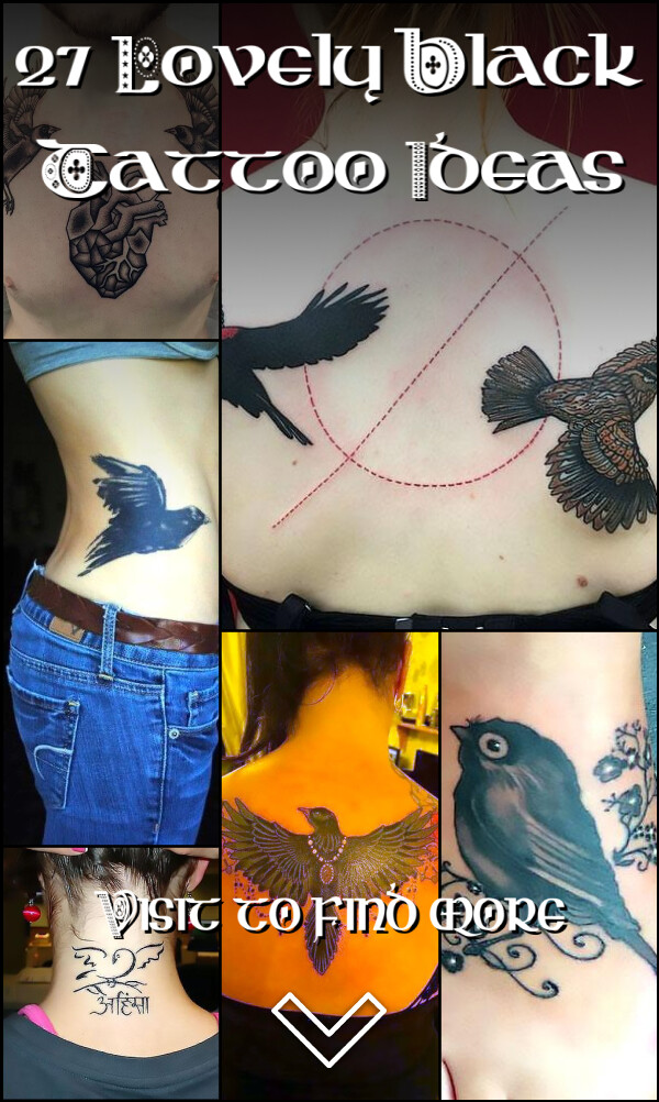 27 Lovely Black Tattoo Ideas
