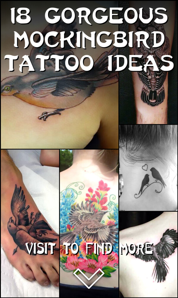 18 Gorgeous Mockingbird Tattoo Ideas