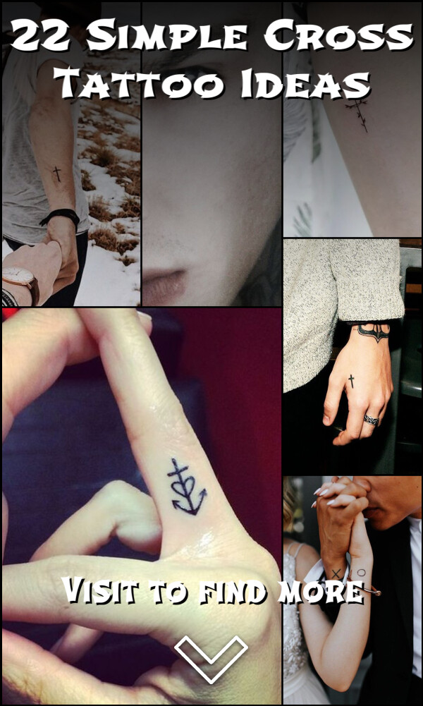 22 Simple Cross Tattoo Ideas