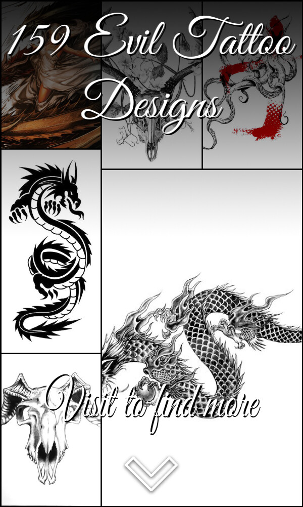 159 Evil Tattoo Designs