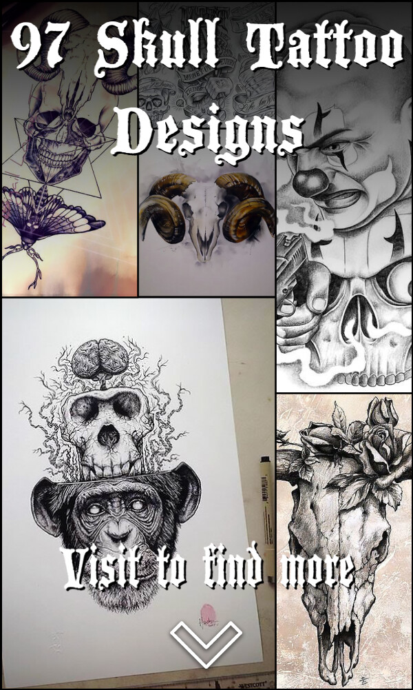 97 Skull Tattoo Designs