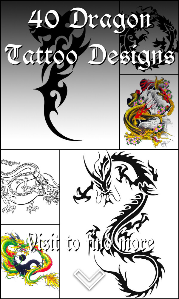 40 Dragon Tattoo Designs