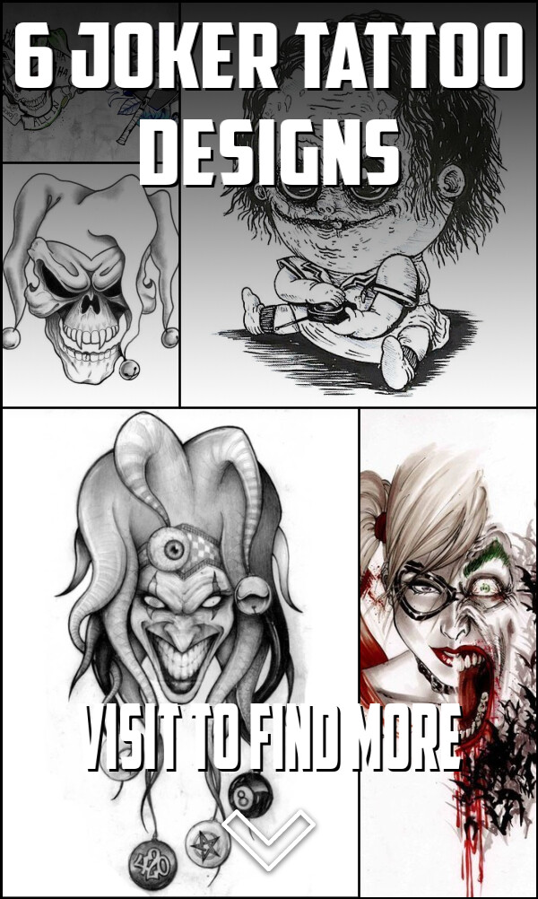 6 Joker Tattoo Designs