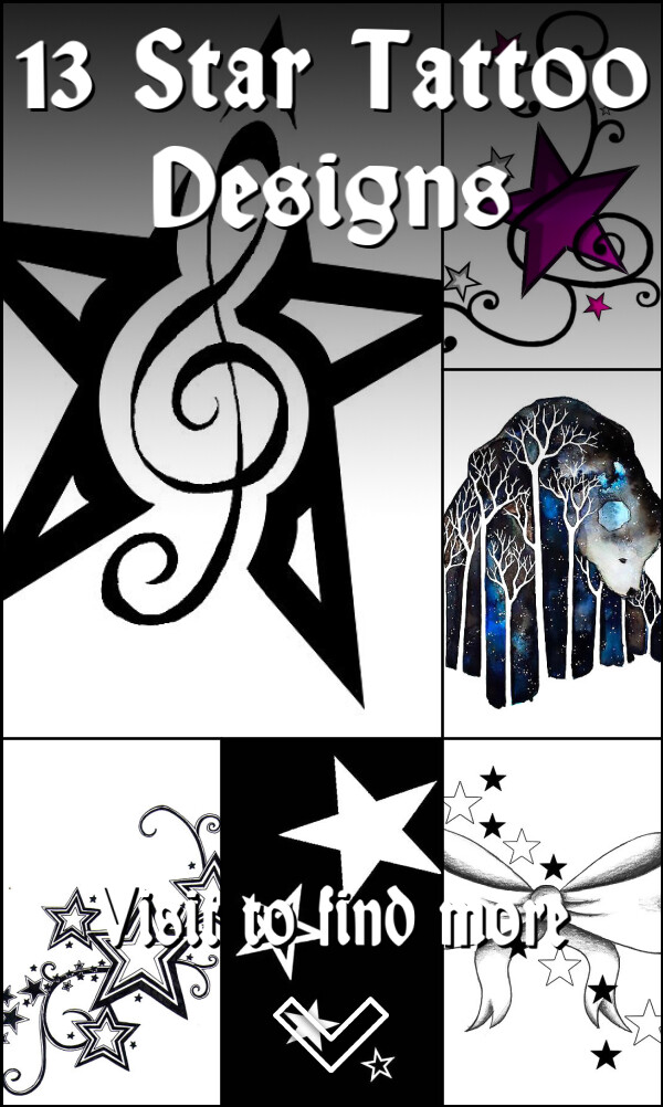 13 Star Tattoo Designs