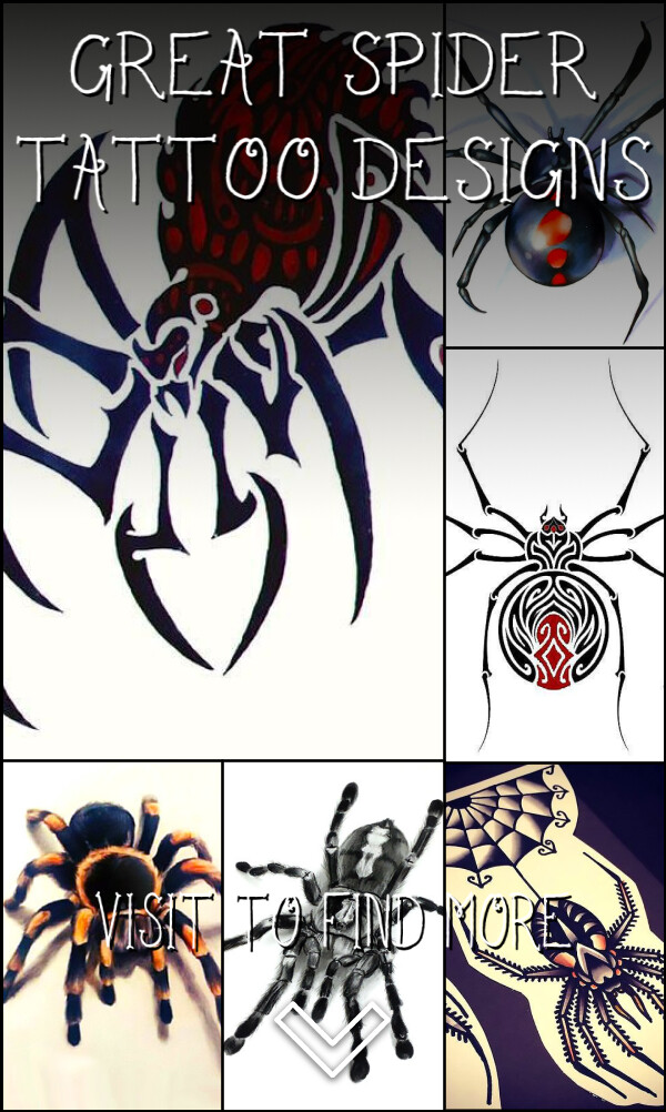 34 Great Spider Tattoo Designs