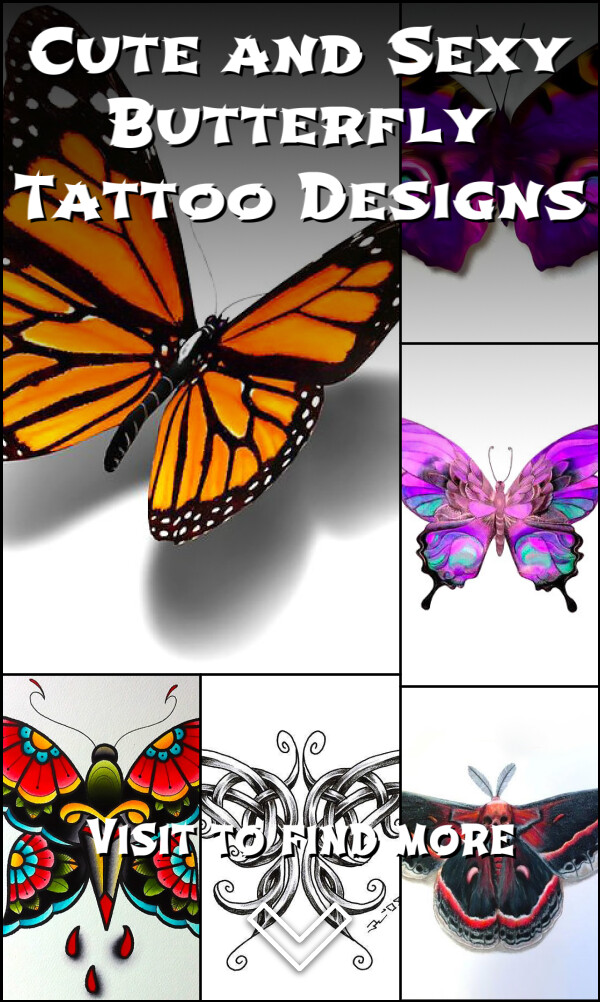 Cute and Sexy Butterfly Tattoo Designs