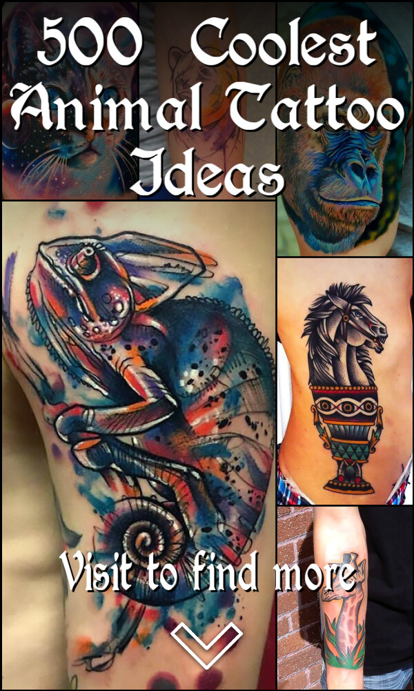 500+ Coolest Animal Tattoo Ideas
