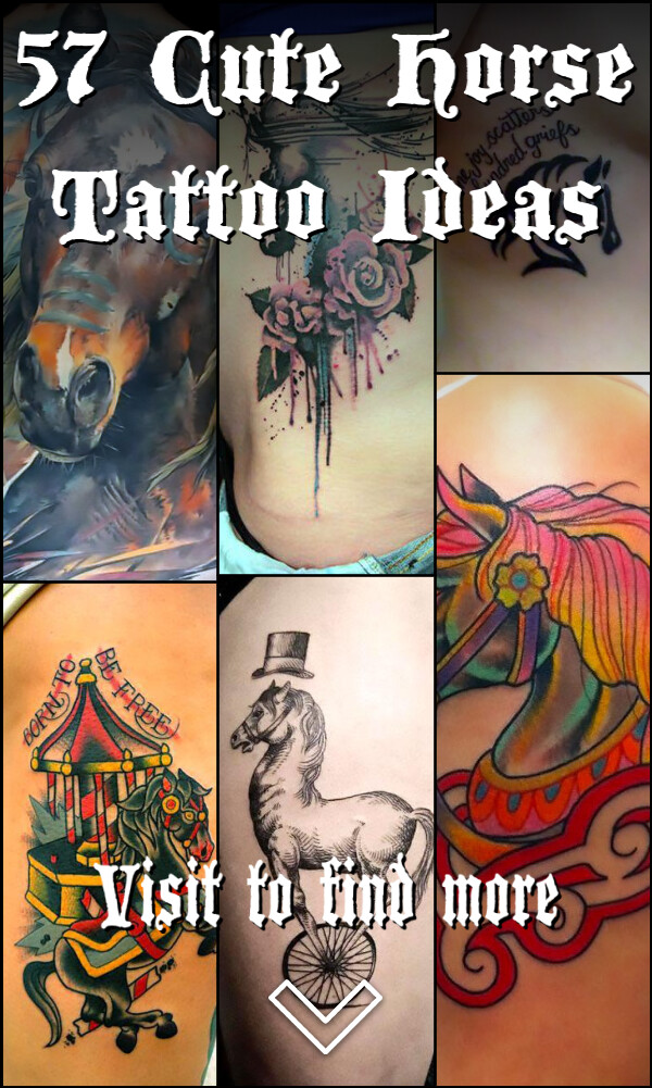 57 Cute Horse Tattoo Ideas