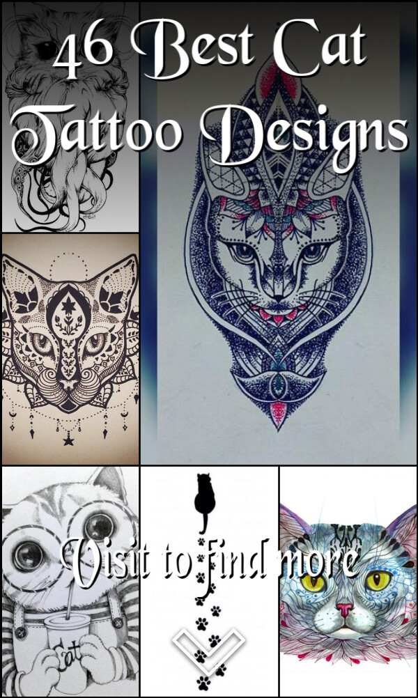46 Best Cat Tattoo Designs