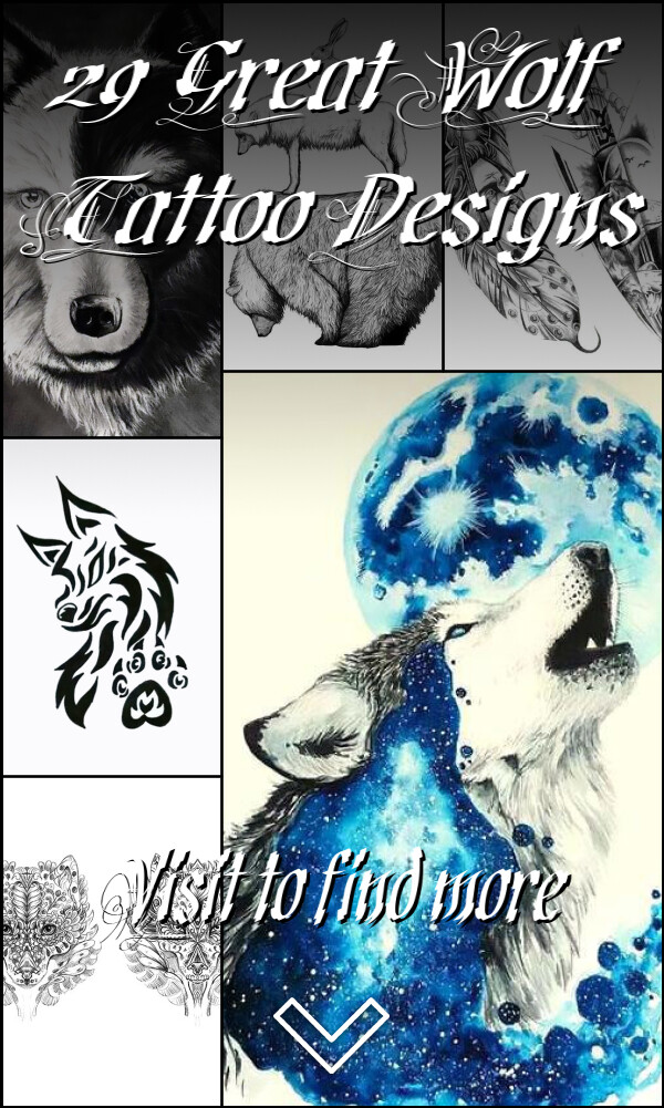 29 Great Wolf Tattoo Designs