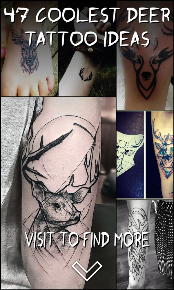 47 Coolest Deer Tattoo Ideas