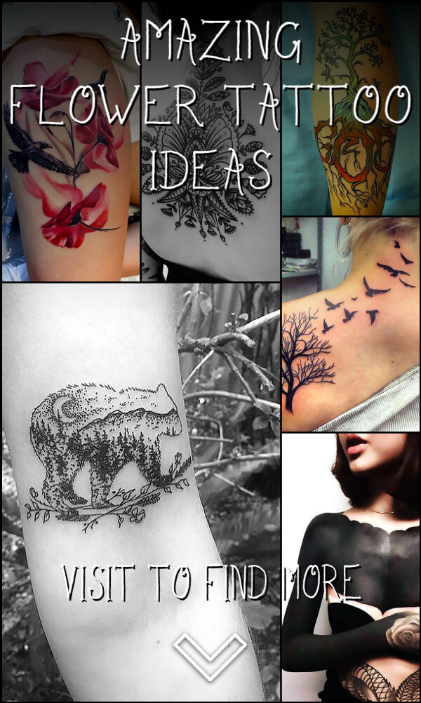 340 Amazing Flower Tattoo Ideas