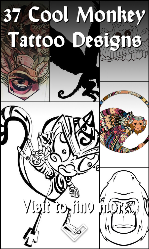 37 Cool Monkey Tattoo Designs