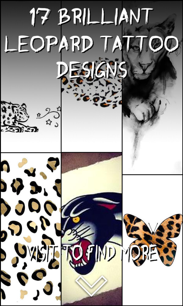17 Brilliant Leopard Tattoo Designs