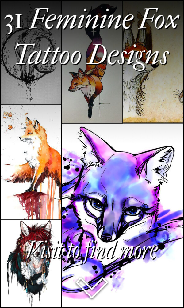 31 Feminine Fox Tattoo Designs