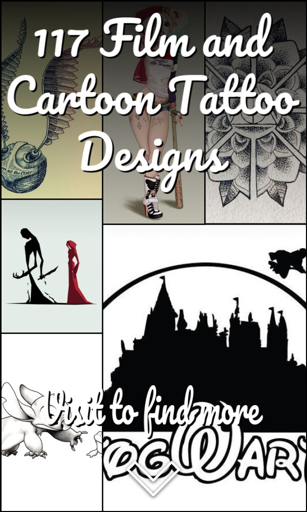 117 Film and Cartoon Tattoo Designs