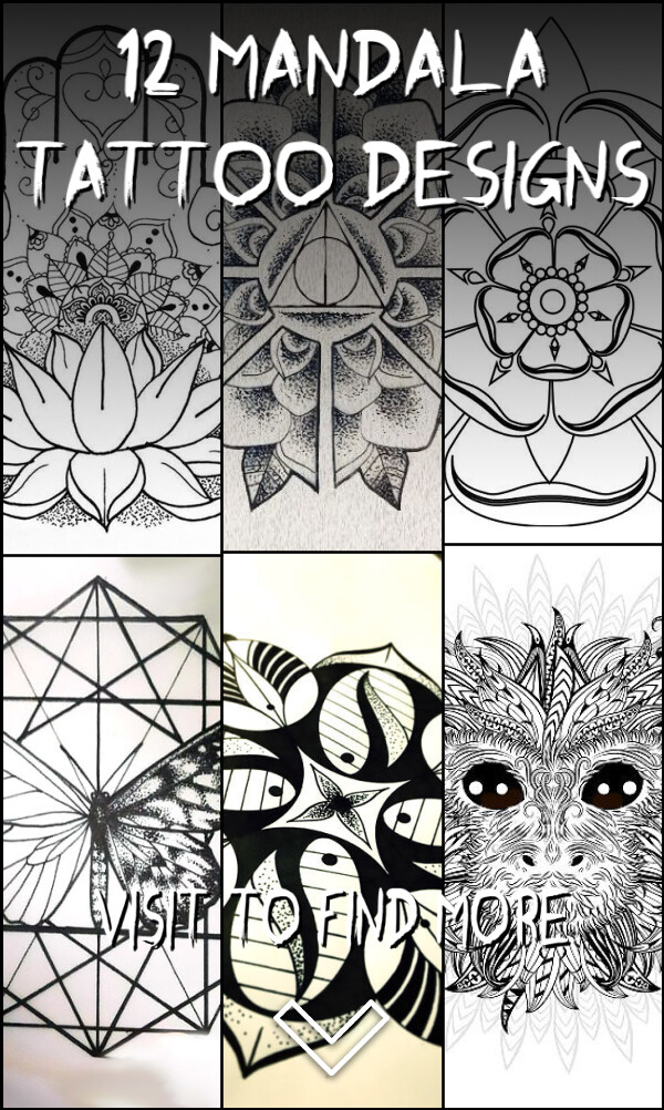 12 Mandala Tattoo Designs