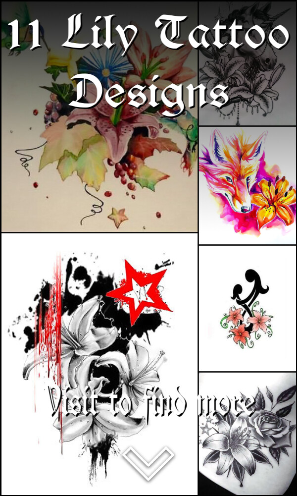 11 Lily Tattoo Designs