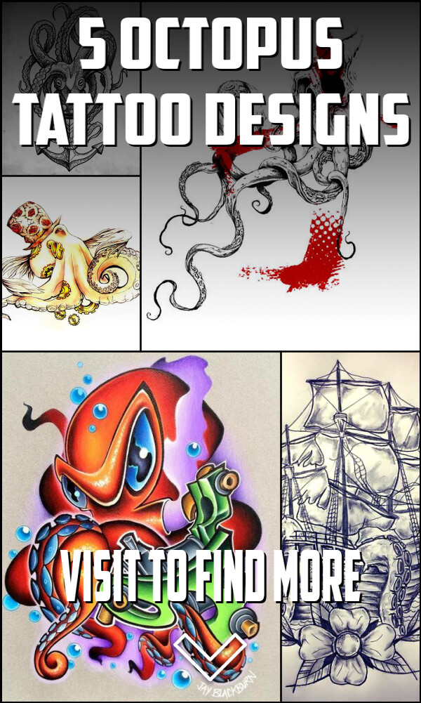 5 Octopus Tattoo Designs