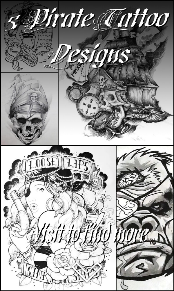 5 Pirate Tattoo Designs