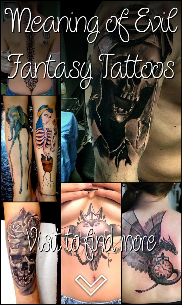 Meaning of Evil Fantasy Tattoos