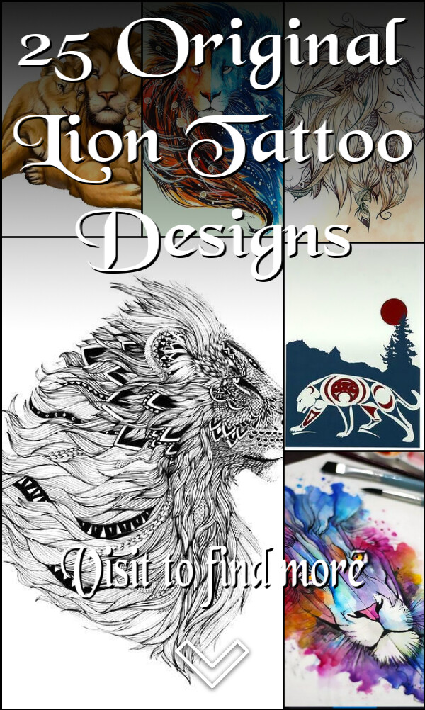 25 Original Lion Tattoo Designs