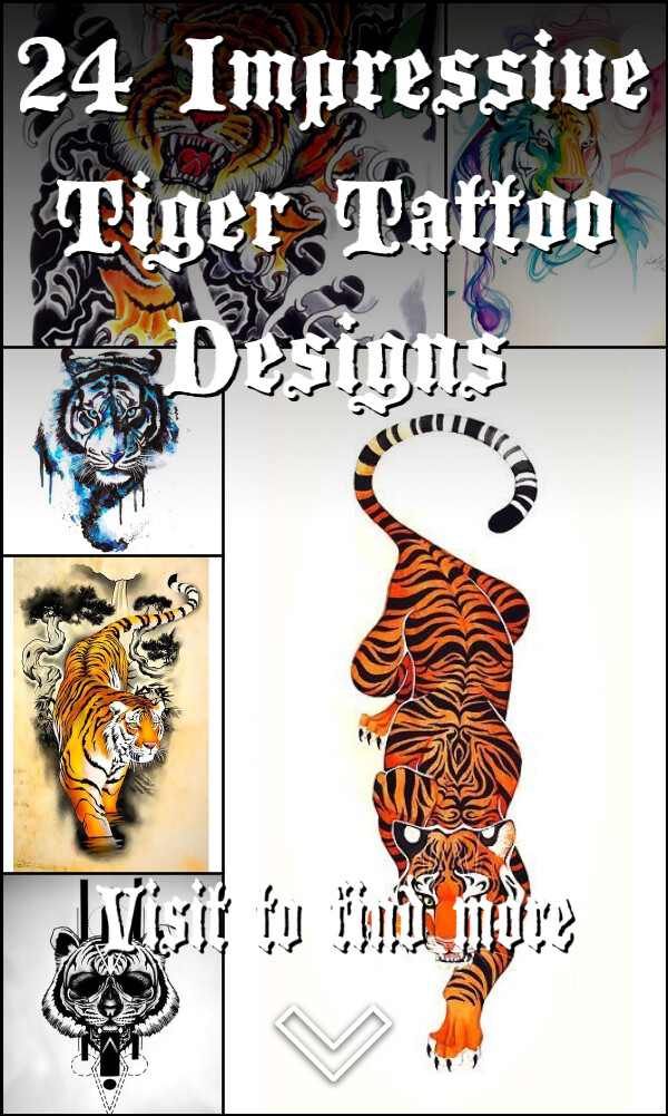 24 Impressive Tiger Tattoo Designs