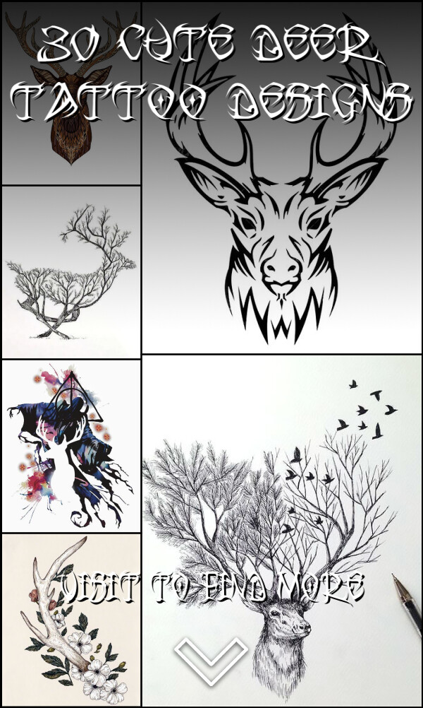 30 Cute Deer Tattoo Designs