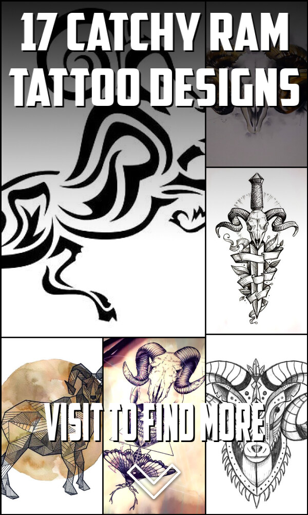 17 Catchy Ram Tattoo Designs