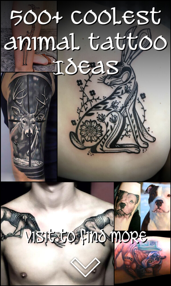 500+ Coolest Animal Tattoo Ideas