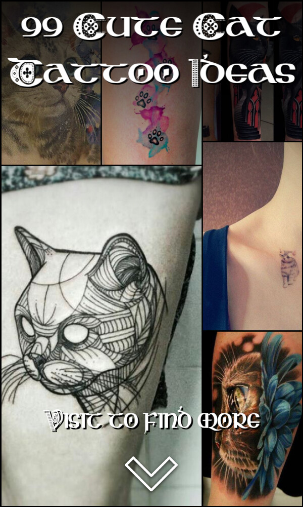 99 Cute Cat Tattoo Ideas