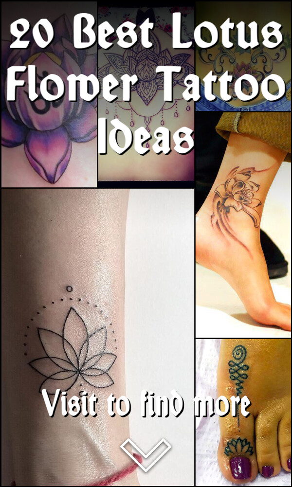20 Best Lotus Flower Tattoo Ideas