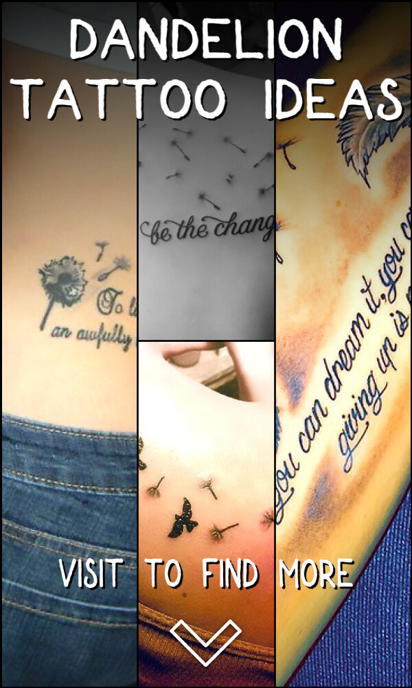 4 Dandelion Tattoo Ideas