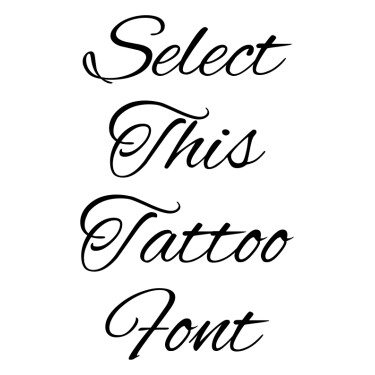 AlexBrush Tattoo Font