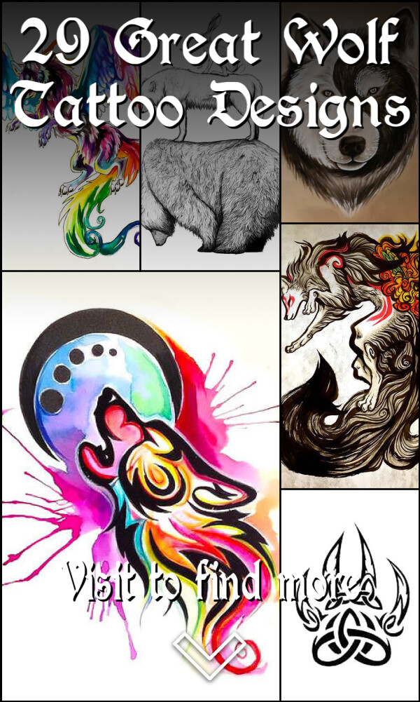 29 Great Wolf Tattoo Designs