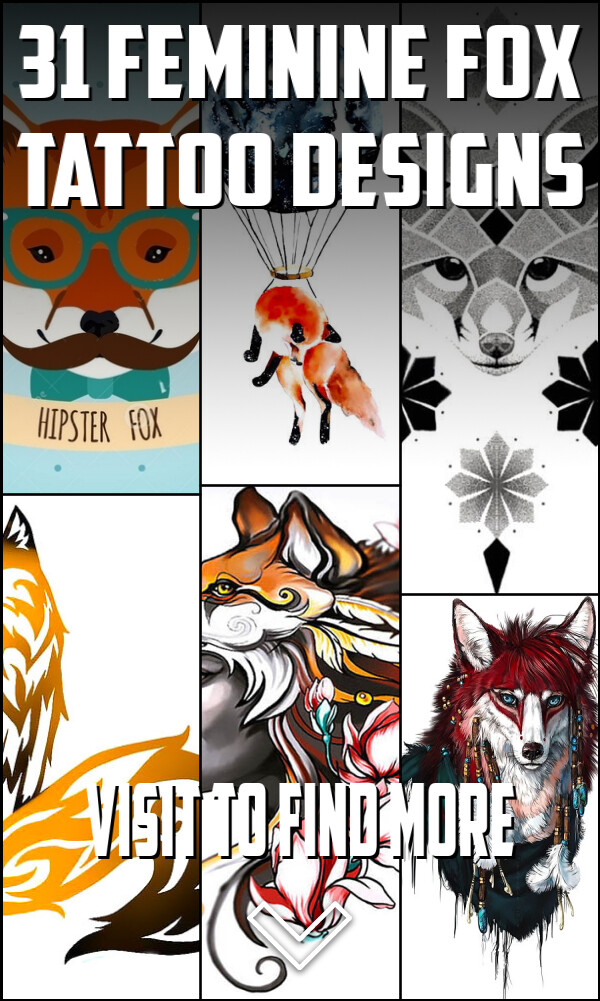 31 Feminine Fox Tattoo Designs