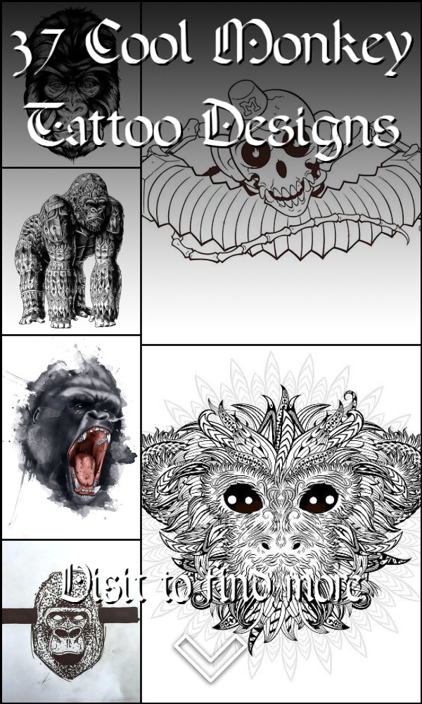 37 Cool Monkey Tattoo Designs