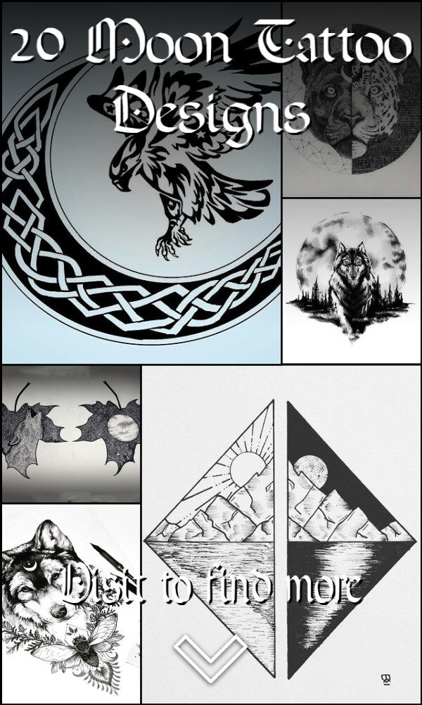 20 Moon Tattoo Designs