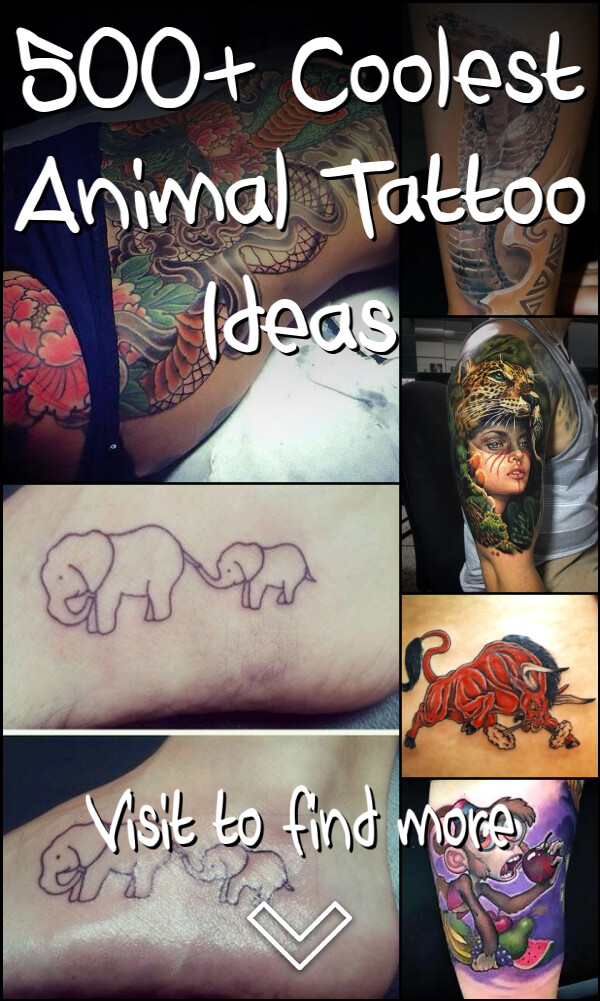 500+ Coolest Animal Tattoo Ideas