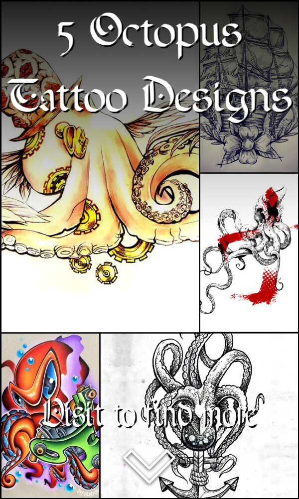 5 Octopus Tattoo Designs
