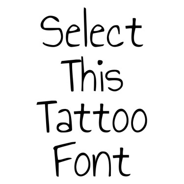 AnnieUseYourTelescope Tattoo Font